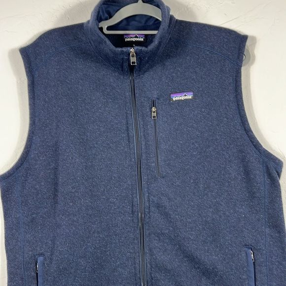 🔥 PATAGONIA BETTER SWEATER SHERPA FLEECE VEST Navy Men’s XL - PERFECT Condition - Picture 2 of 10